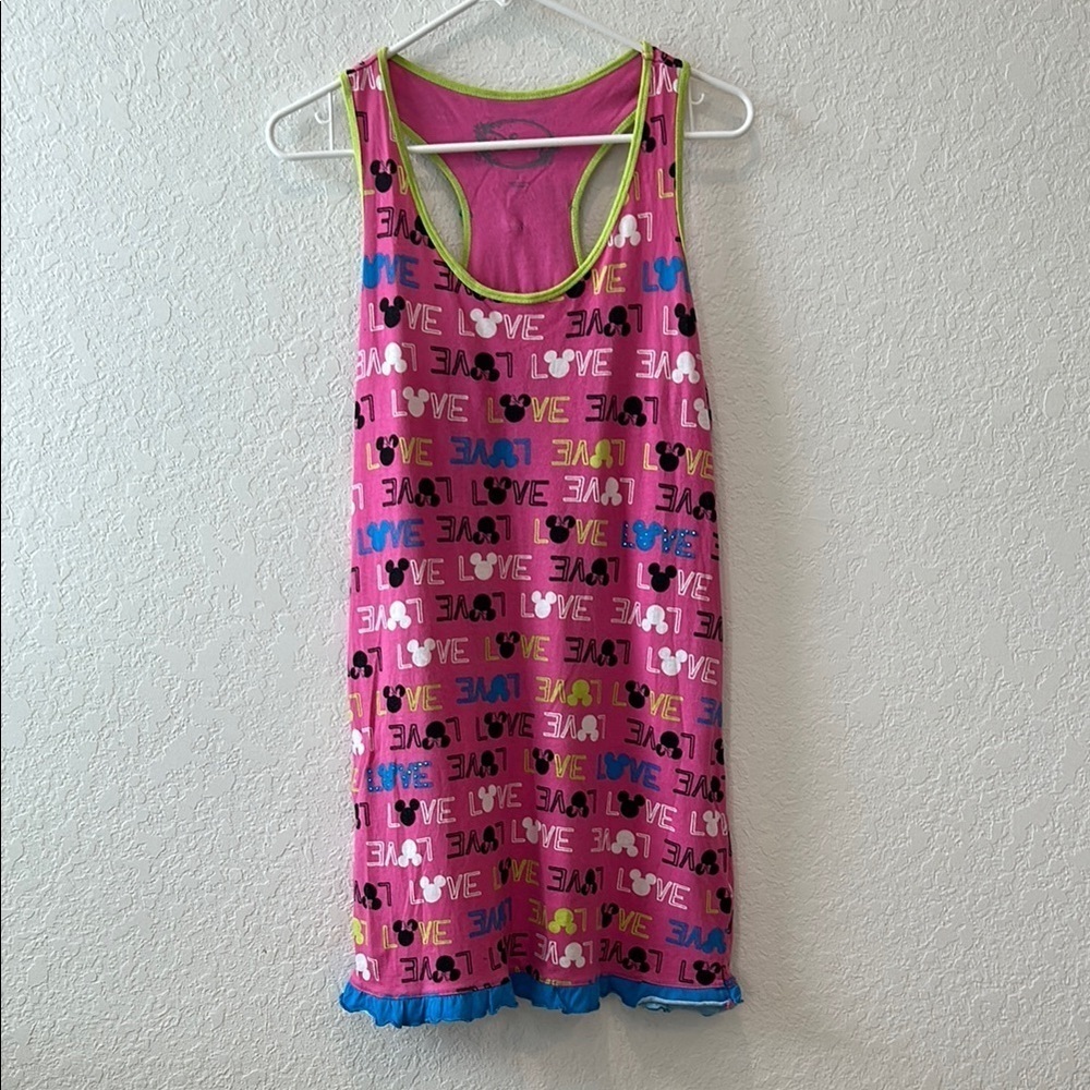 Disney Pink Chemise with Multicolor Love Print